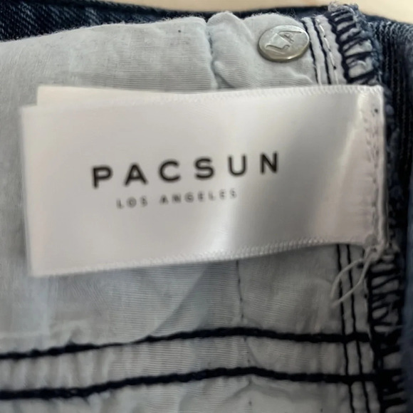 PacSun Vintage Contrast Side Panel Denim Skirt - Size 26 - Picture 6 of 8